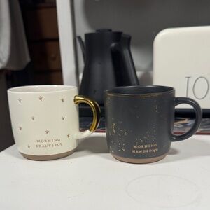 Hearth and Hand Magnolia Morning Beautiful and Handsome Mug Set